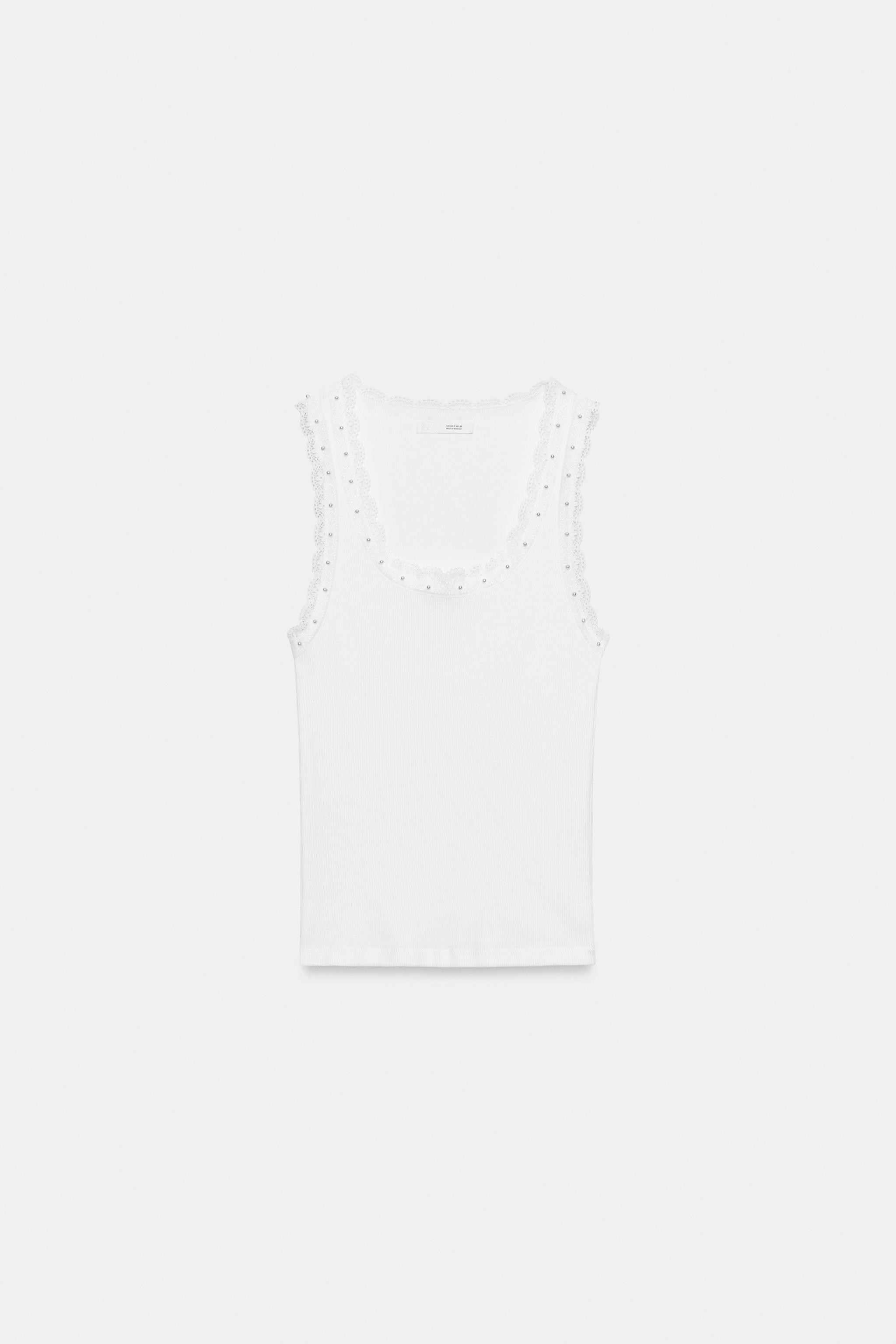 PEARL LACE TOP | Zara US