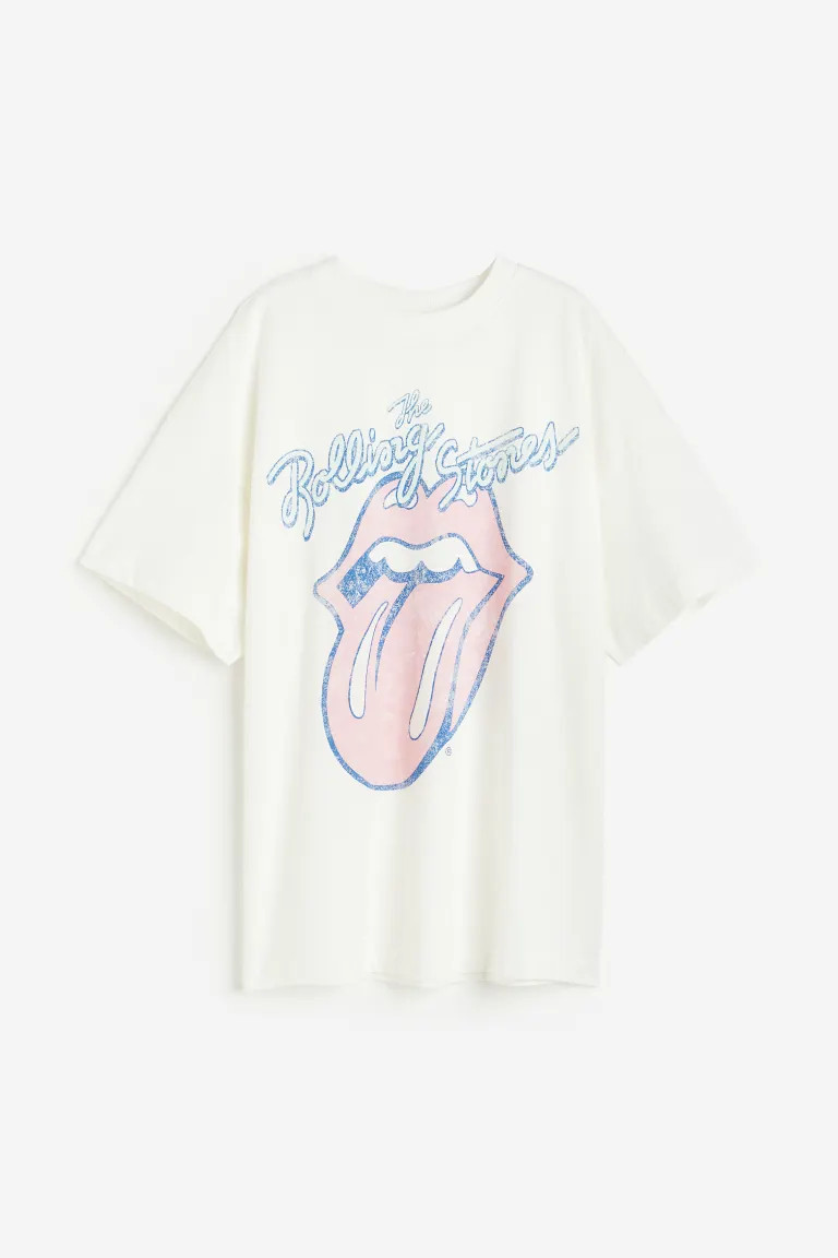 Long Printed T-shirt | H&M (US + CA)