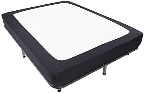 Box Spring Cover Full Size - Jersey Knit & Stretchy Wrap Around 4 Sides Bed Skirt for Hotel & Hom... | Amazon (US)