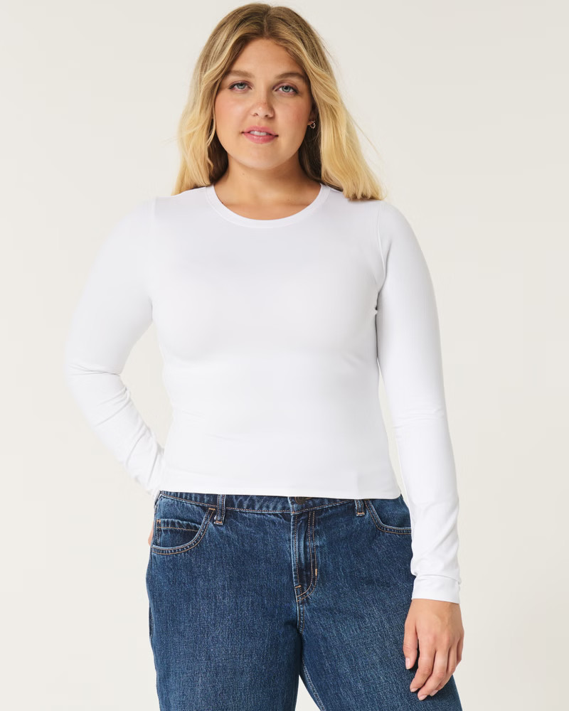 Women's Soft Stretch Seamless Fabric Long-Sleeve Top | Women's Clearance | HollisterCo.com | Hollister (US)