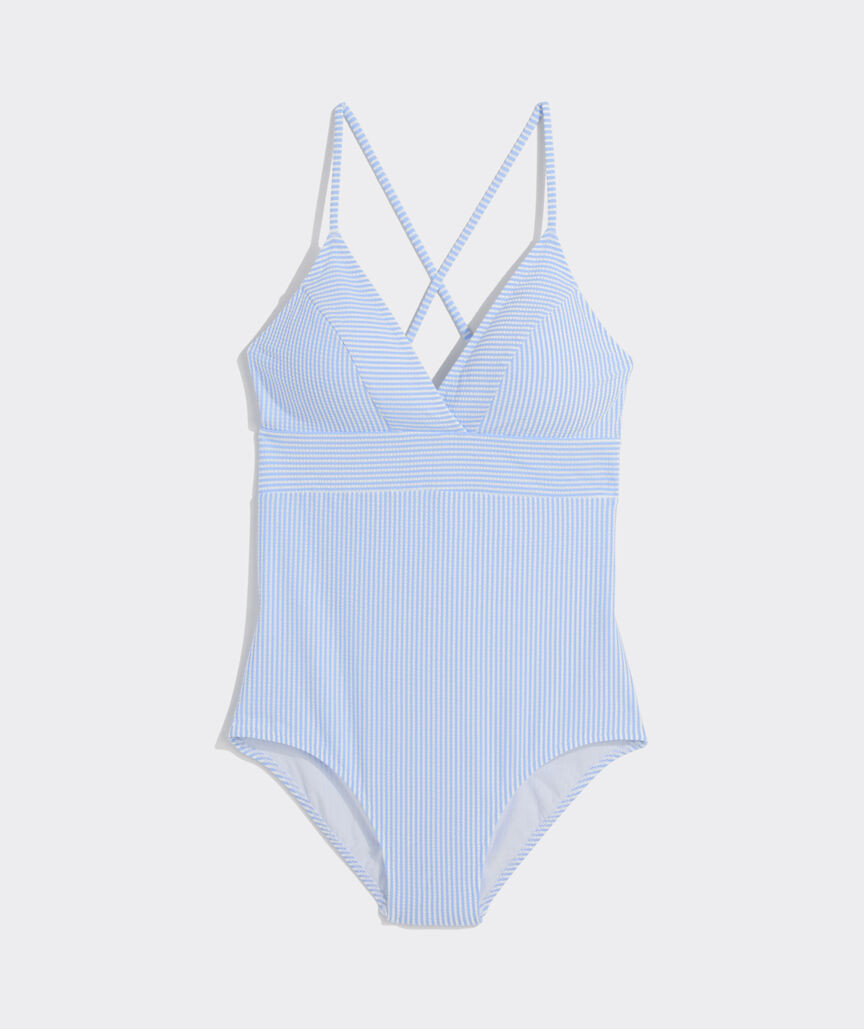 Sconset Seersucker One-Piece | vineyard vines