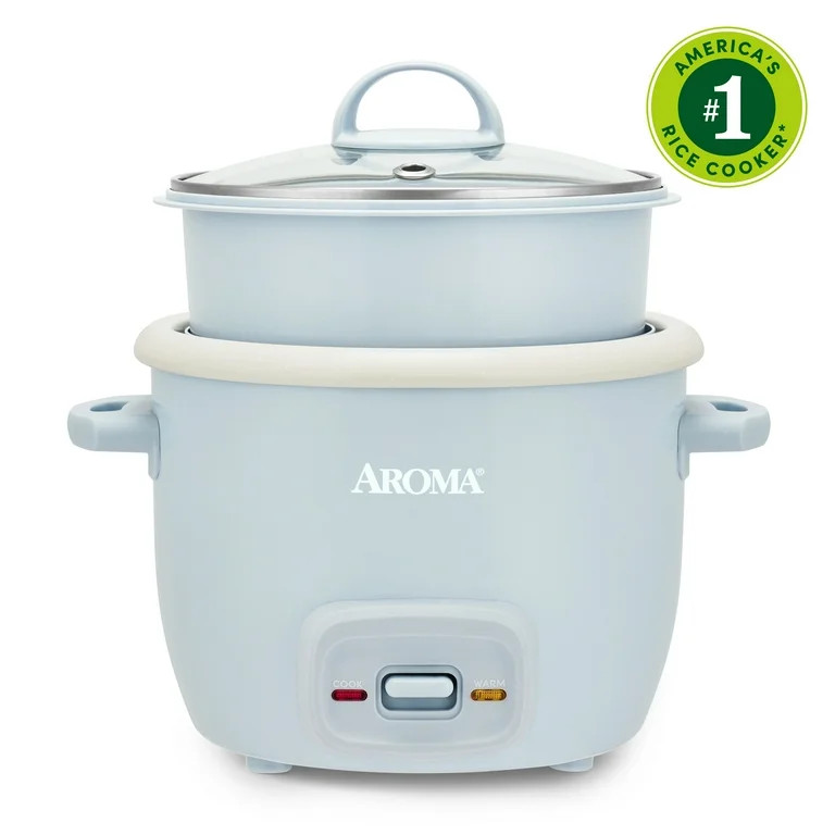 AROMA® 4-Cup Cooked, 2-Cup Uncooked Rice Cooker & Food Steamer with Bonded Granite® Nonstick Ce... | Walmart (US)