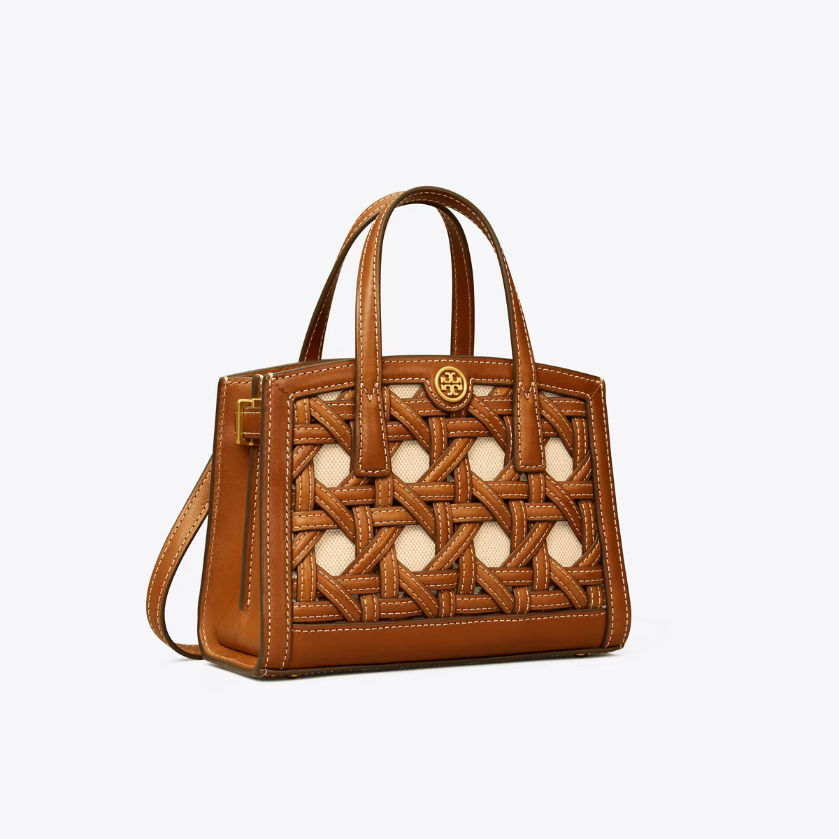 Walker Basket-Weave Micro Satchel | Tory Burch (US)