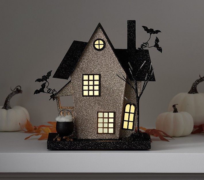 Light-Up Mantel Witch House | Pottery Barn Kids