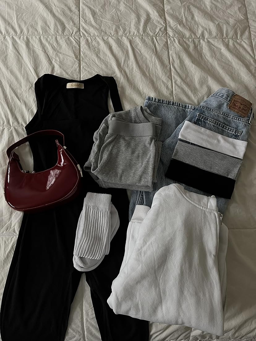 Women's Crescent Shoulder Bags Retro Y2k 90s Hobo Handbags Top Handle Y2k Underarm Bag Fashion Cl... | Amazon (US)