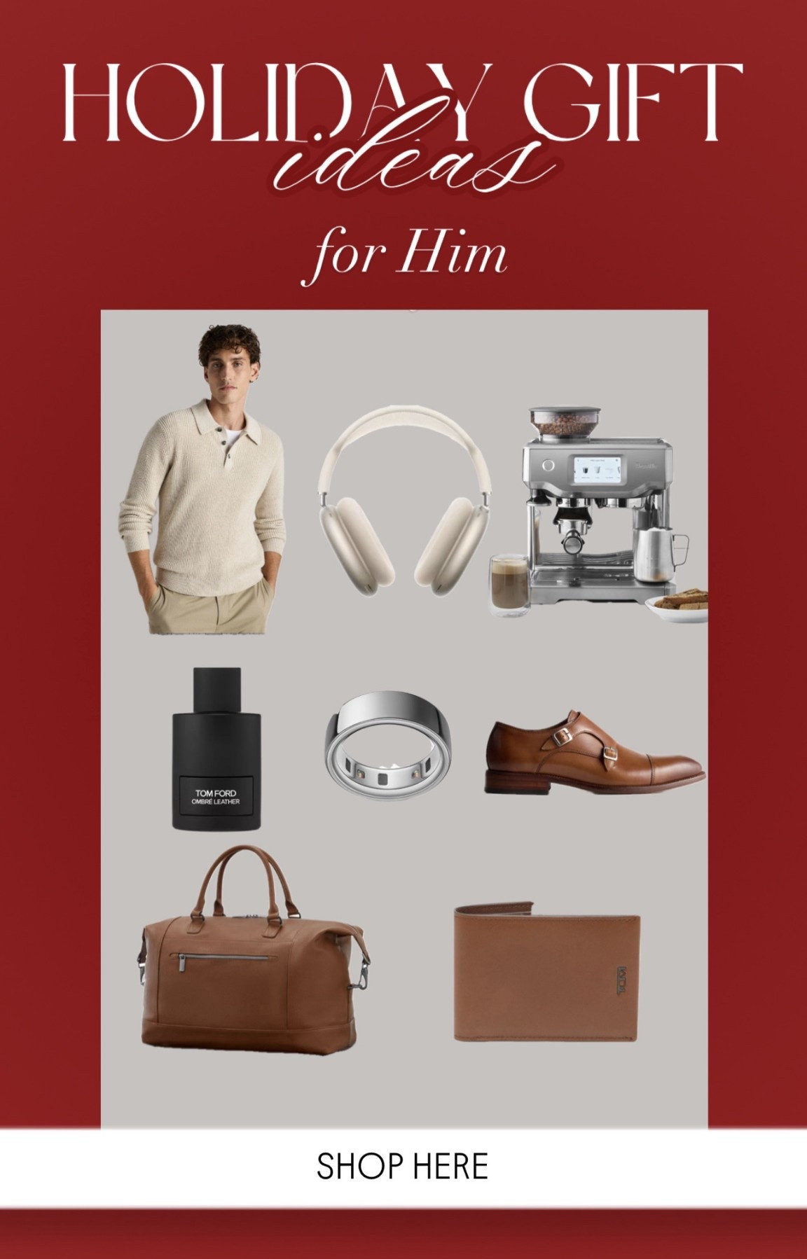 🎁 Holiday Gift Ideas for Him 🎁
If you want to really impress him this holiday season, this gift guide has you covered.
From timeless clothing pieces to tech he’ll use every day and coffee essentials he’ll love, these are thoughtful gifts that feel special, elevated, and worth it.
Perfect for your partner, husband, or anyone who’s hard to shop for.
Save this post now and make holiday shopping easy.
👉 Everything is linked in my LTK.

• Save for later 🎄
• Tap to shop 🛍️
• Share with someone shopping for him 🎁
• Comment which gift is a win 👀

holiday gift ideas for him. mens gift guide. luxury gifts for him. tech gifts for men. clothing gifts for men. holiday shopping for him. gift ideas for boyfriend. gift ideas for husband. ltk holiday gift guide for men. christmas gifts for him

#HolidayGiftIdeas
#GiftsForHim
#MensGiftGuide
#HolidayShopping
#ChristmasGiftsForHim
#TechGiftsForMen
#MensStyle
#LTKHoliday
#ShopMyLTK
#GiftGuideForHim
#HolidayMustHaves 


#LTKMens #LTKHoliday #LTKGiftGuide