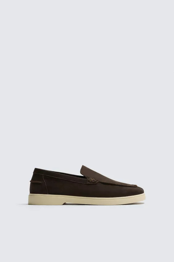 CASUAL LEATHER LOAFERS | Zara UK