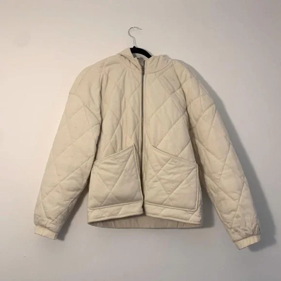Wild Fable Cream Quilted Jacket, Size Small | Poshmark
