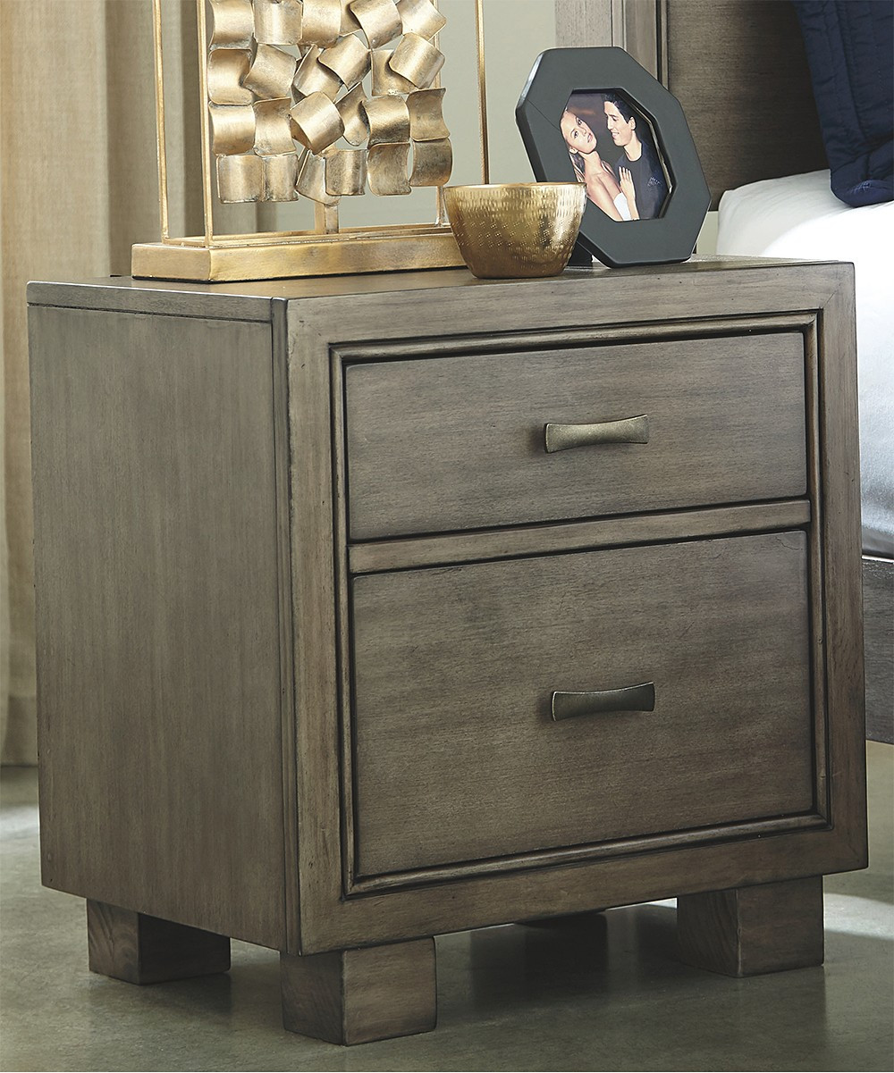 Signature Design by Ashley Furniture Nightstands Gray - Gray Wash Arnett Two-Drawer Nightstand | Zulily