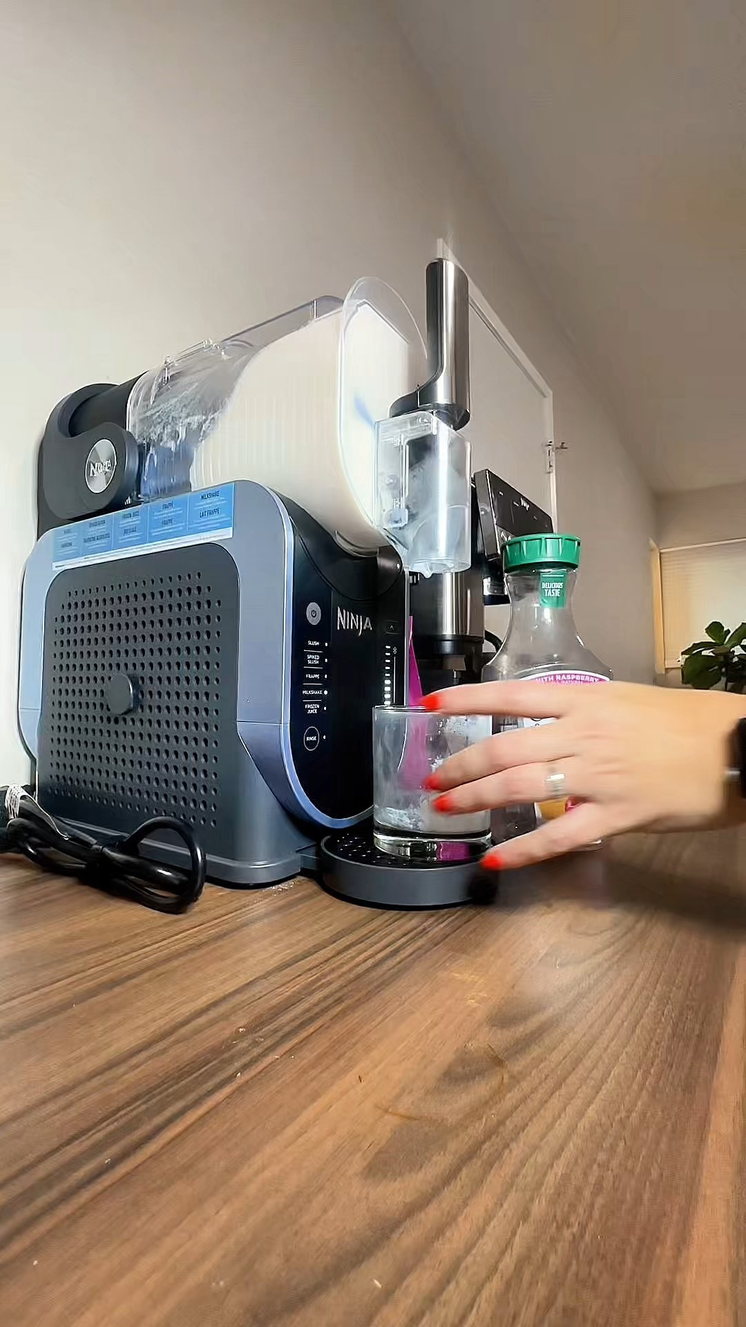 Decided to put th @Ninja Kitchen slushi machine next to the luxe cafe - today we're mixing lemonade and condensed milk on the milkshake setting. My 10 year old said 9.9999/10 rating. I'm just going to assume that means it's amazing and we'll make it again.

#LTKfoodie #LTKHome