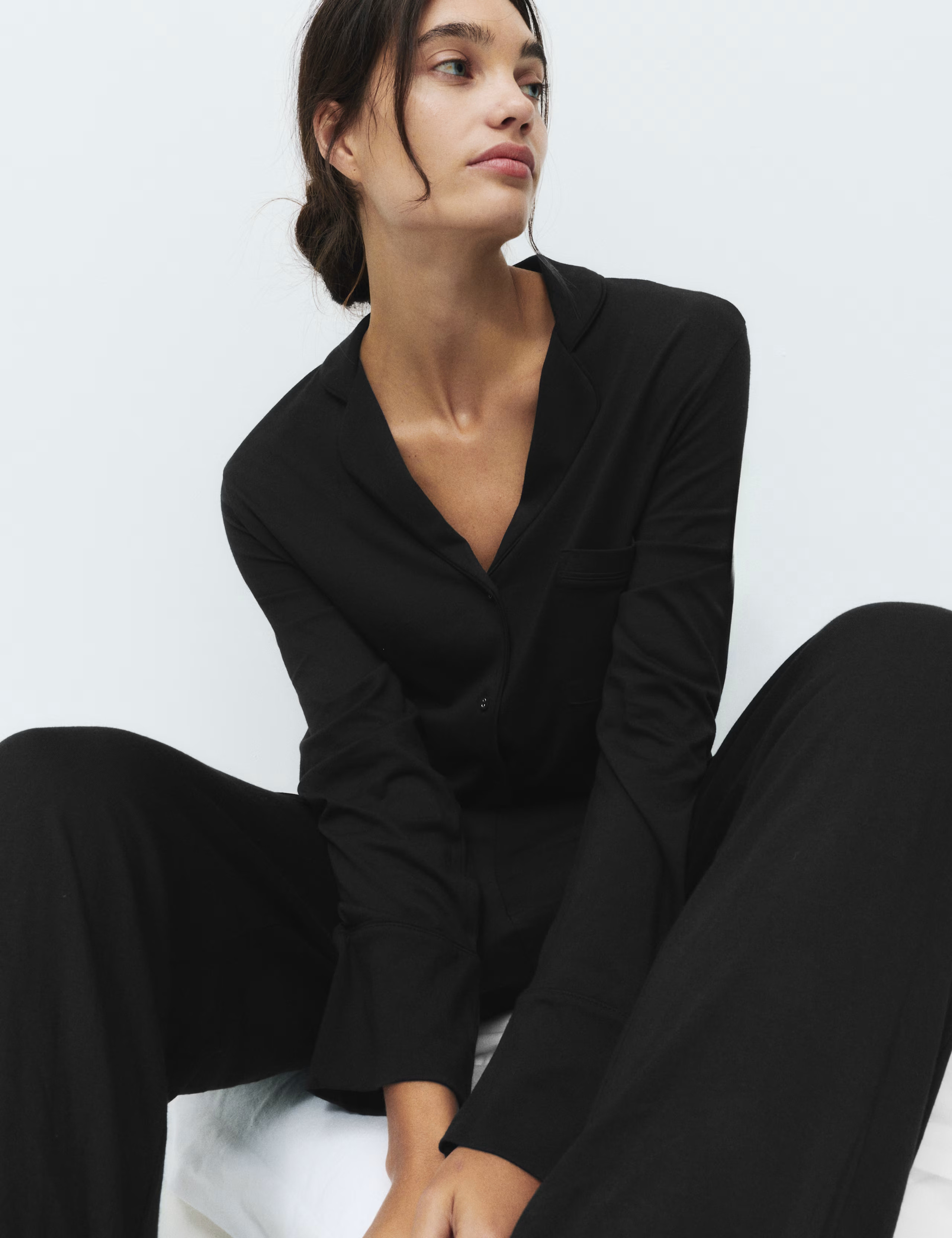 Cotton Modal Revere Pyjama Set | Marks & Spencer (UK)