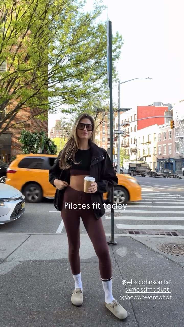 Today's pilates fit! My jacket is sold out Massimo Dutti 

 #LTKootd #LTKfitnessgoals #LTKActive