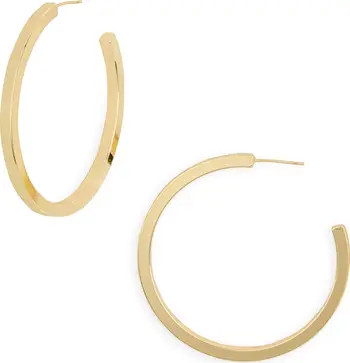 Demi Fine Square Edge Hoop Earrings | Nordstrom Rack