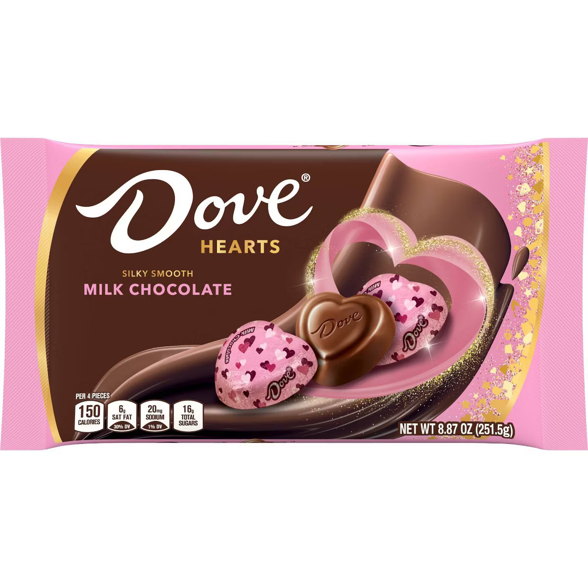 Dove Promises Valentine's Day Hearts Milk Chocolate Valentine Candy Heart - 8.87oz | Target