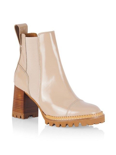 Mallory Leather Block-Heel Chelsea Boots | Saks Fifth Avenue