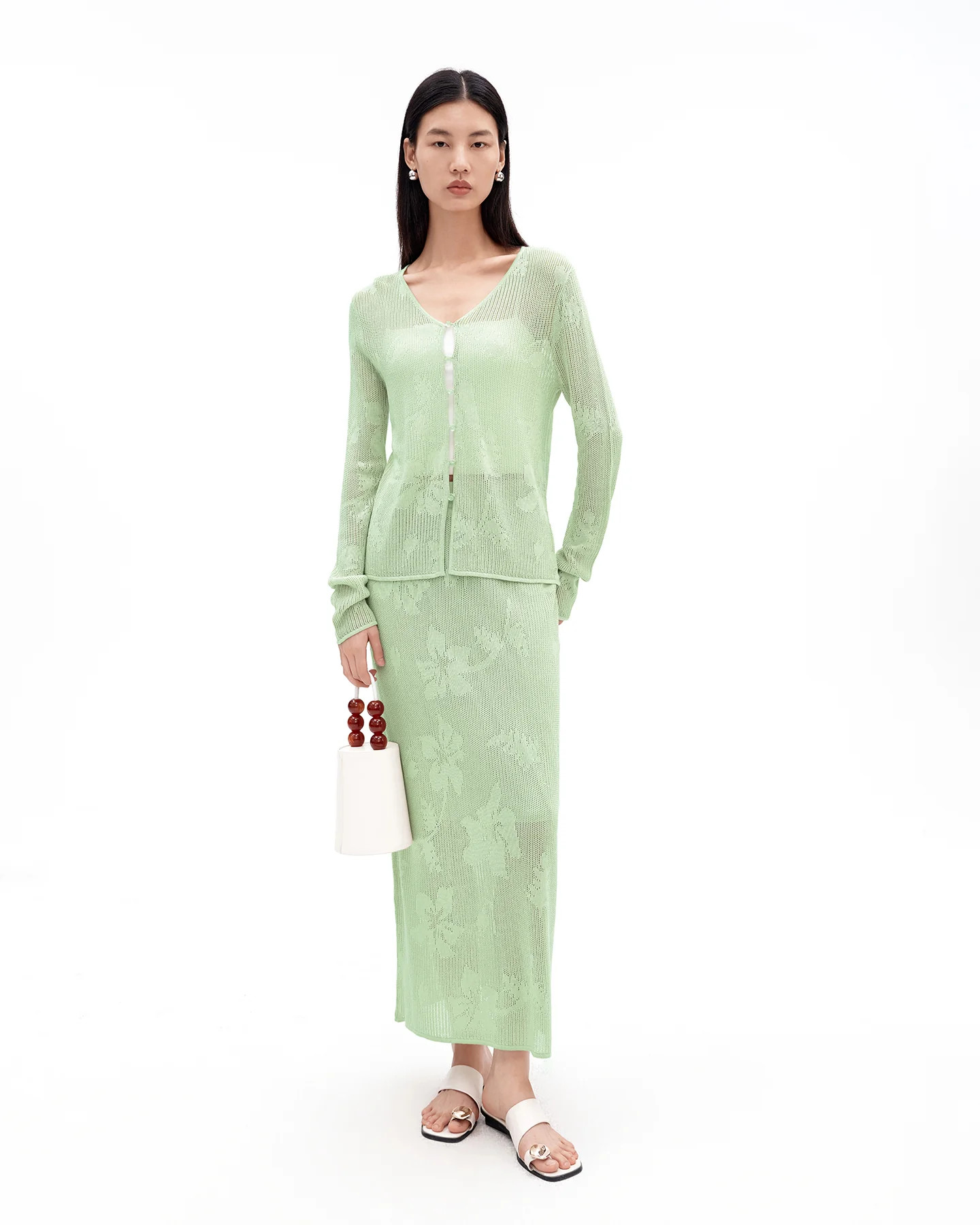 Tencel Open-Knit Sweater | SELFWHO