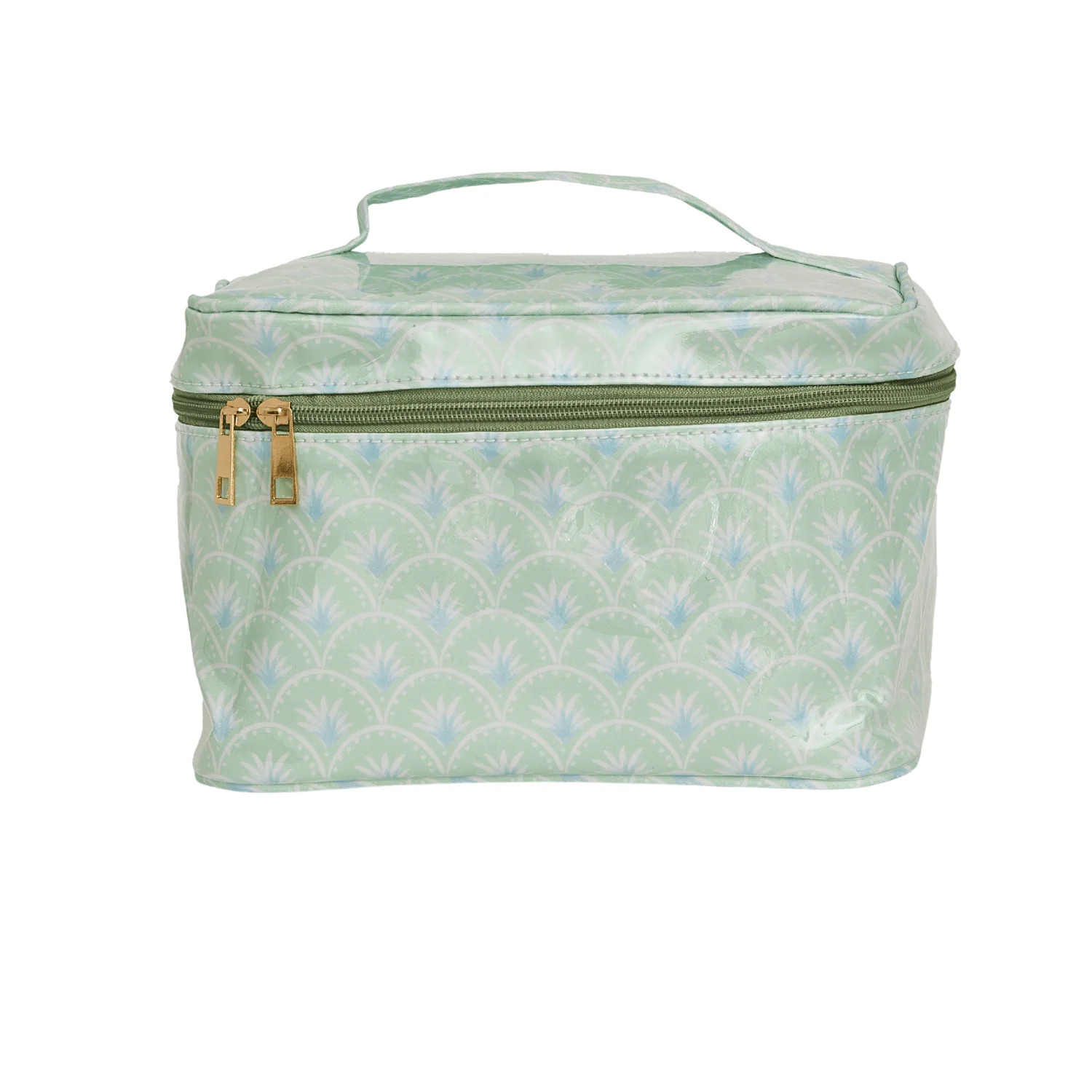 Clear Coated Train Case | Sprinkled With Pink