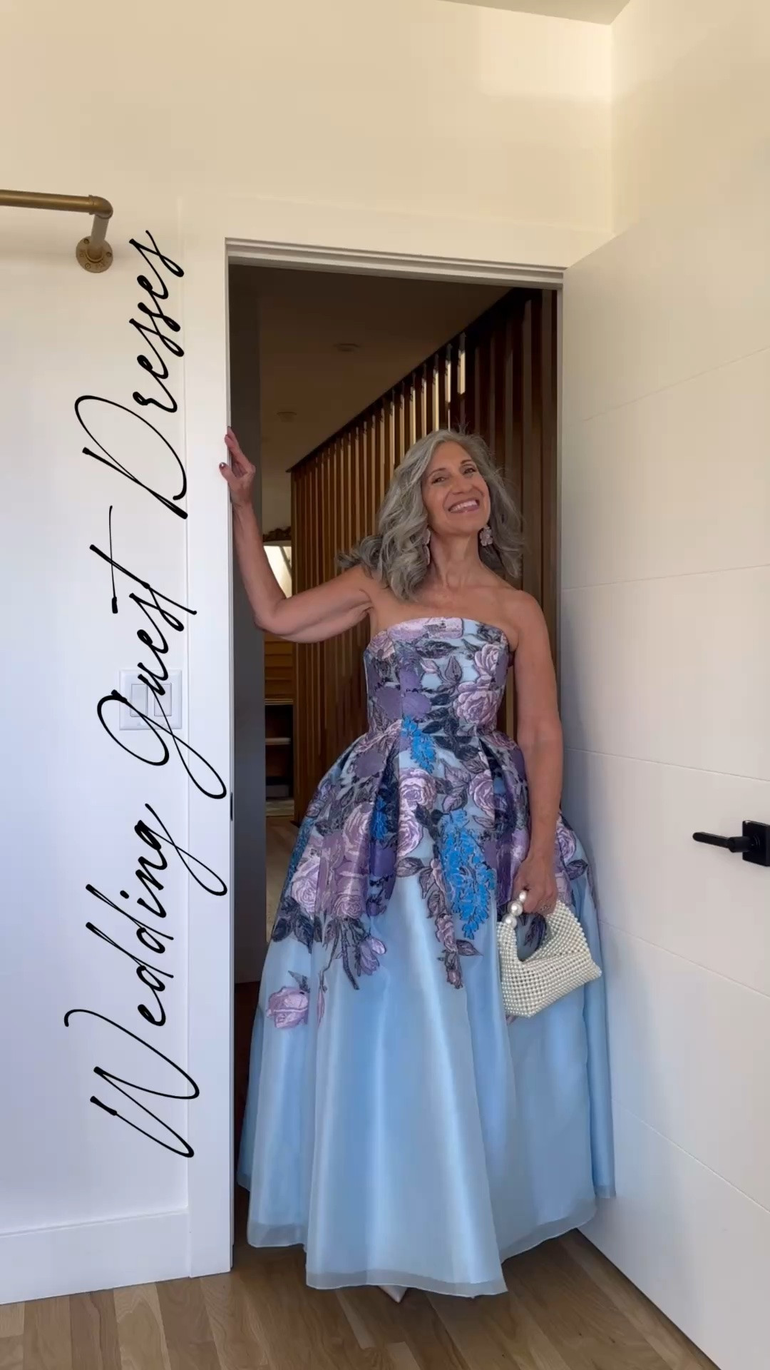 💜 the ballgown that makes every room feel like a fairytale.
A strapless periwinkle floral jacquard ballgown with a structured bodice and a full skirt that sweeps and moves beautifully with every step. The bold botanical print elongates and holds so you can simply be present for every single moment.
Save this for your next invitation. Share it with a friend who’s shopping. 💌
#weddingguestdress #motherofthebride #springwedding #floralgown #weddingseason2026 wedding guest dress summer