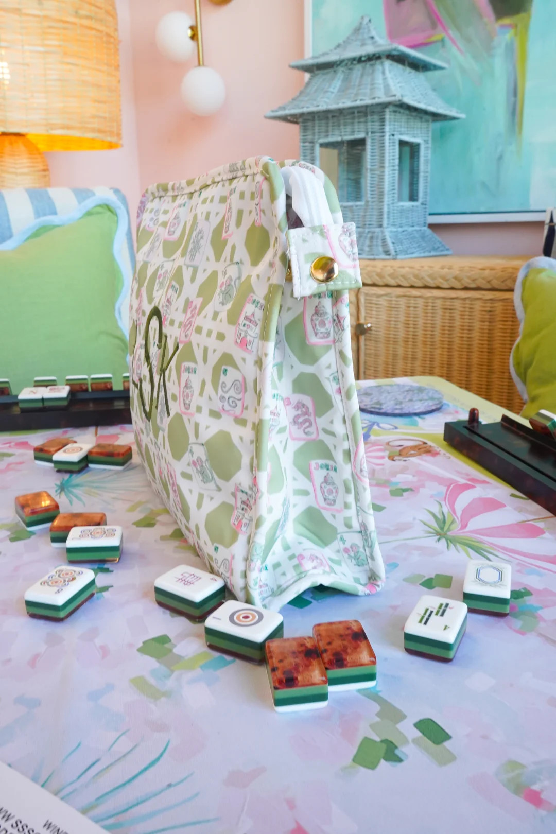 Mahjong Custom Travel Pouch | KenzKustomz