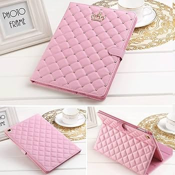 for iPad 10.2 Case 9th/8th/7th Generation (2021/2020/2019), Crown Bling Diamond Cute Elegant PU L... | Amazon (US)