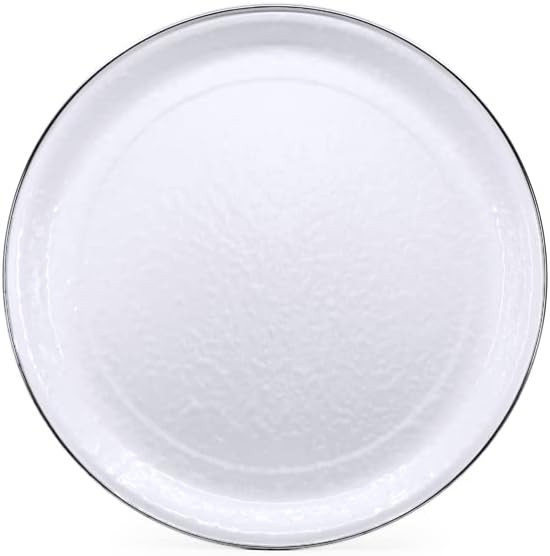 Golden Rabbit Enamelware - Solid White Pattern - 20" Large Tray | Amazon (US)