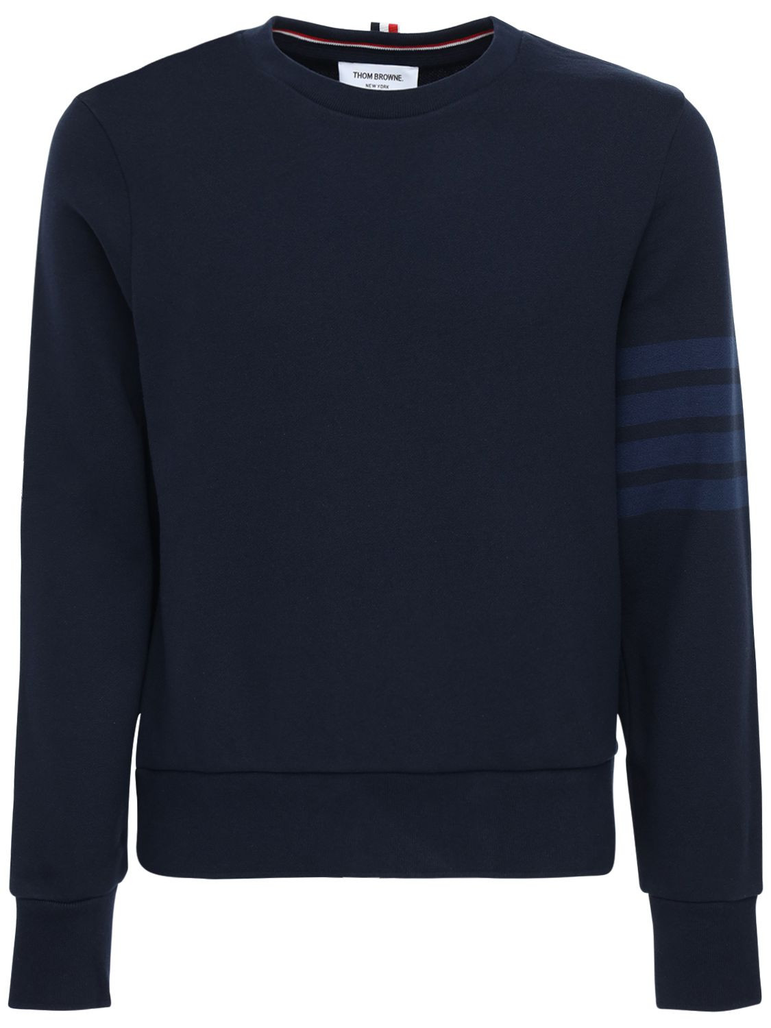 TONAL 4 BAR COTTON SWEATSHIRT | Luisaviaroma