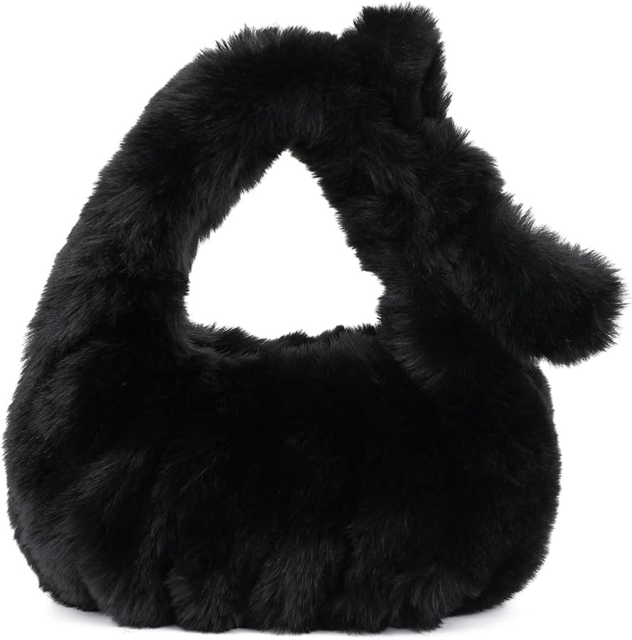 Scarleton Furry Crossbody Bag for Women Trendy, Faux Fur Purses for Women, Travel Crossbody Purse... | Amazon (US)