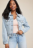 Goldie Blues™ Oversized Crop Jean Jacket | Maurices
