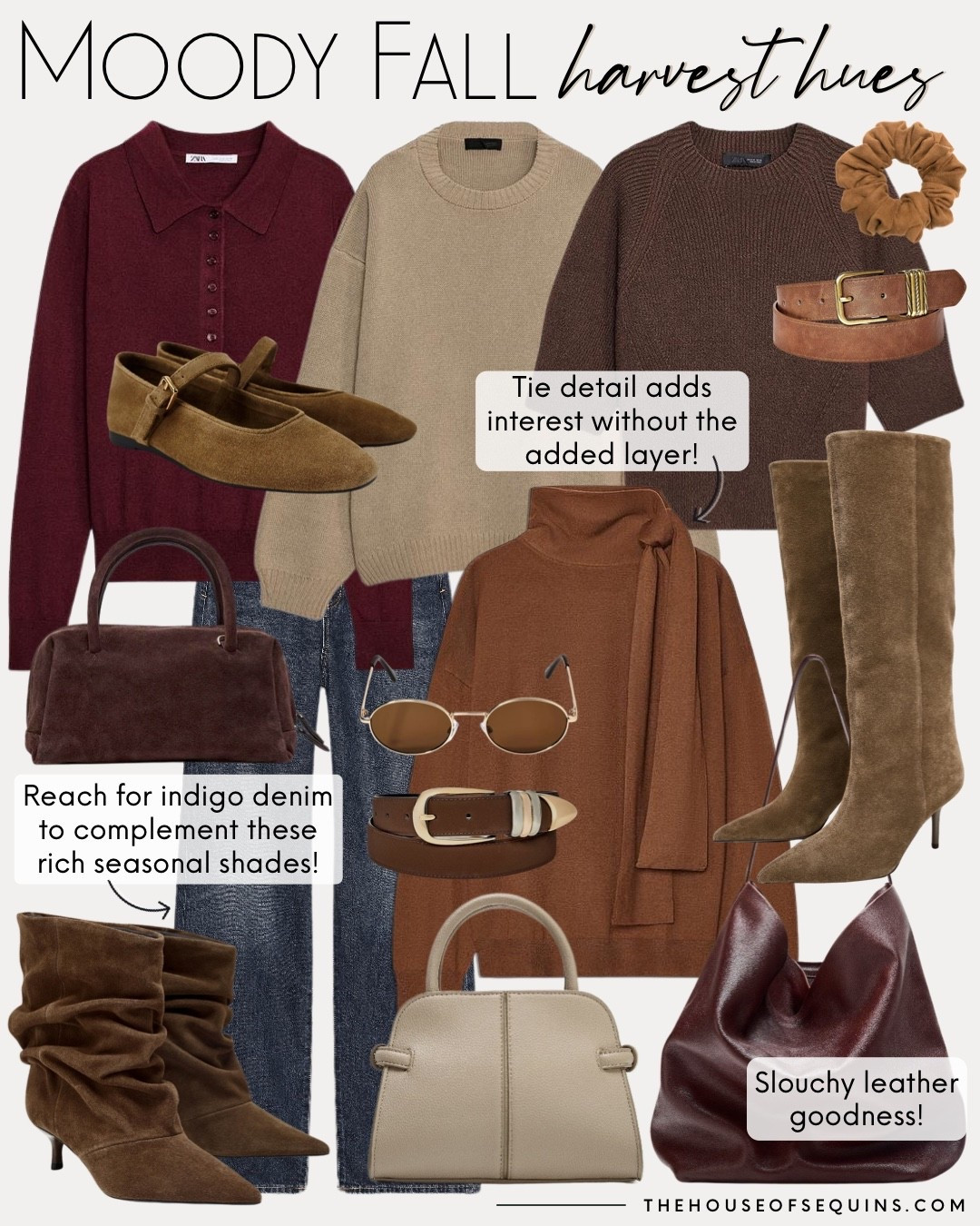Shop Zara new arrivals and fall outfit finds! Suede boots, slouchy bag, indigo denim wide leg jeans, sweater, barrel bag, chocolate brown boots, slouchy boots, burgundy bag, Mary Jane flats, designer inspired belt, barrel jeans and more! 

#LTKItBag #LTKShoeCrush #LTKFindsUnder100