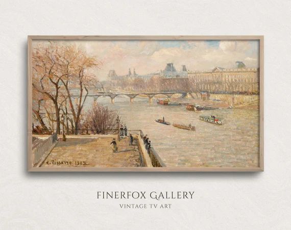 Samsung Frame TV Art Paris  Vintage Paris River Seine & - Etsy | Etsy (US)