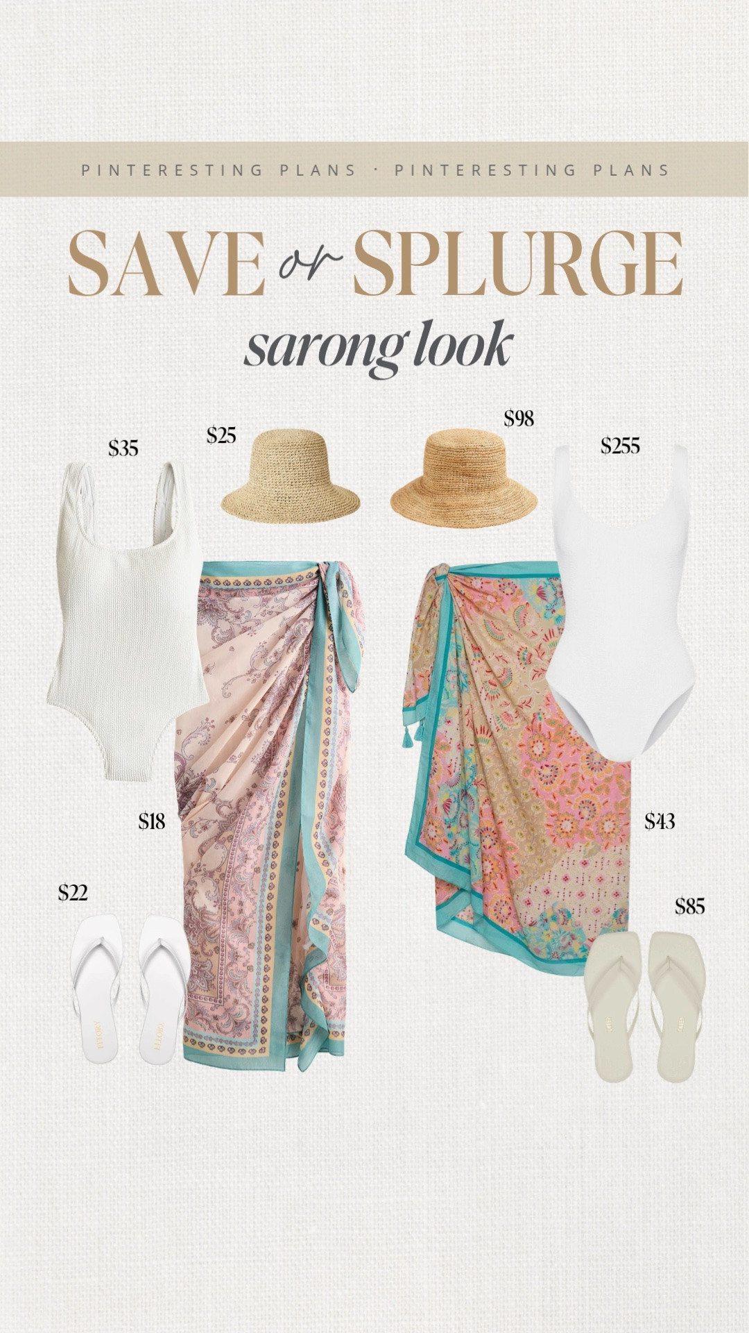 Save or splurge sarong look 🙌🏻🙌🏻

#LTKdayinmylife #LTKSwim #LTKTravel