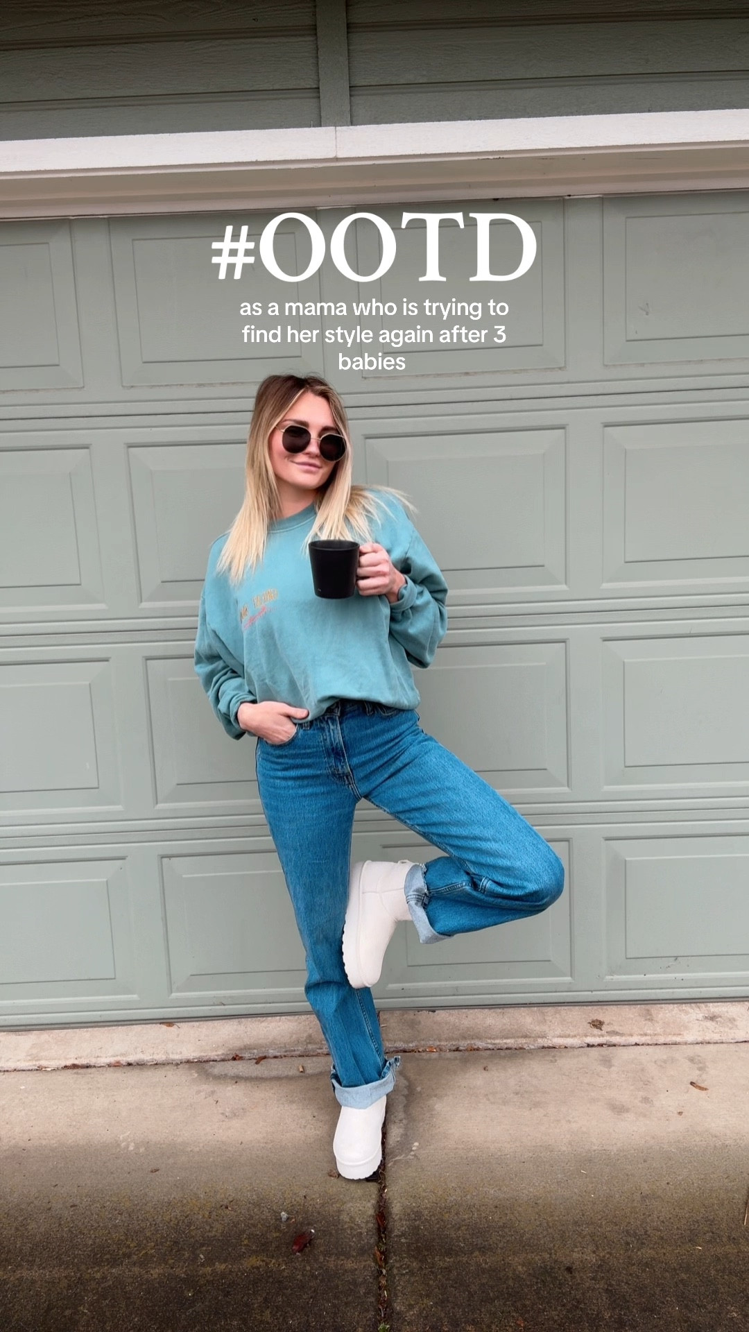 Outfit of the day! 
5’4 wear a small pullover, 25/reg length in the jeans! 

#LTKSaleAlert #LTKGiftGuide #LTKStyleTip