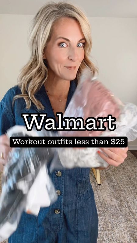 Walmart workout outfit less than $25. Shorts are $13 come in multiple patterns wearing a size small. Top is $10 comes in two colors wearing a size small. 

#LTKActive #LTKOver40 #LTKxWalmart