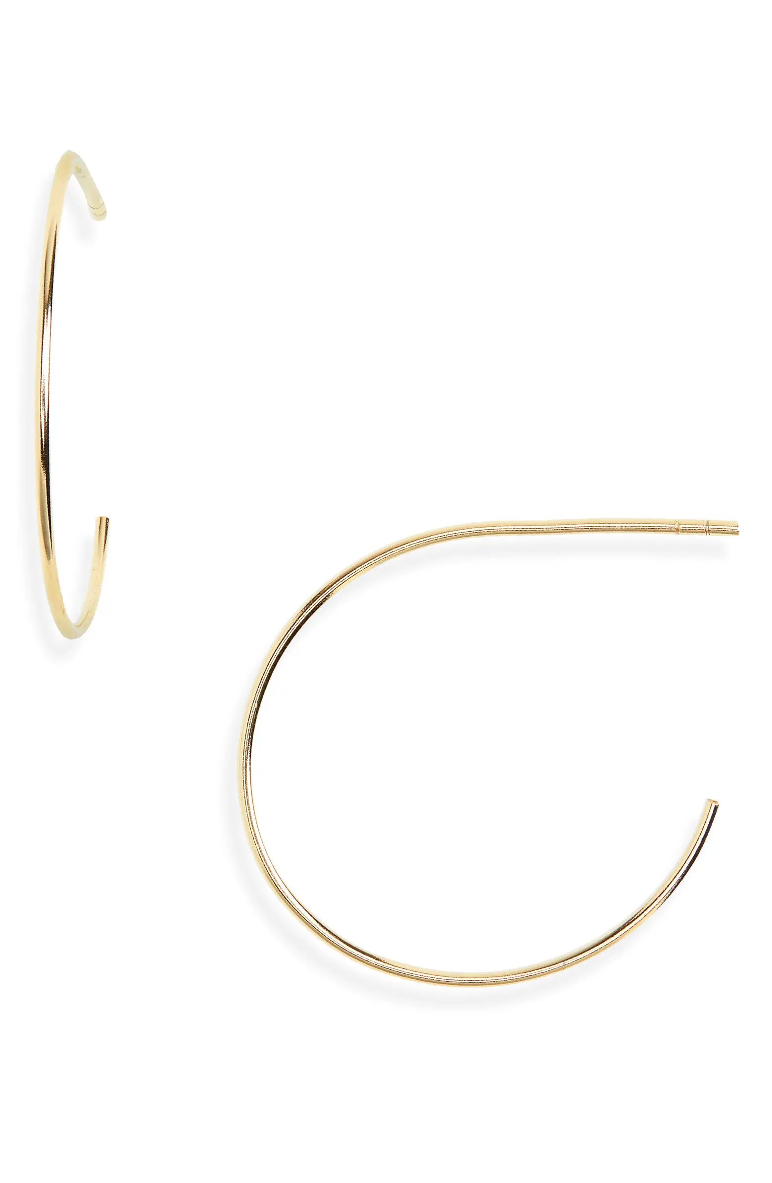 Madewell 14k Gold Fill Hoop Earrings | Nordstrom | Nordstrom