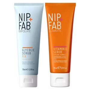 Nip+Fab Glycolic Fix Scrub & Vit C Fix Scrub Morning & Night Duo | Boots.com