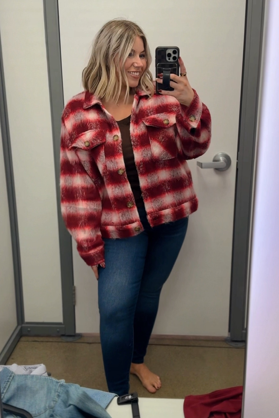 The cutest plaid cropped shacket from Walmart. Cozy for Fall/Winter ❤️

#LTKSeasonal #LTKStyleTip #LTKFindsUnder50