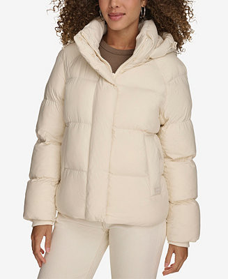 Women's Quilted Hooded Puffer Jacket | Macy's