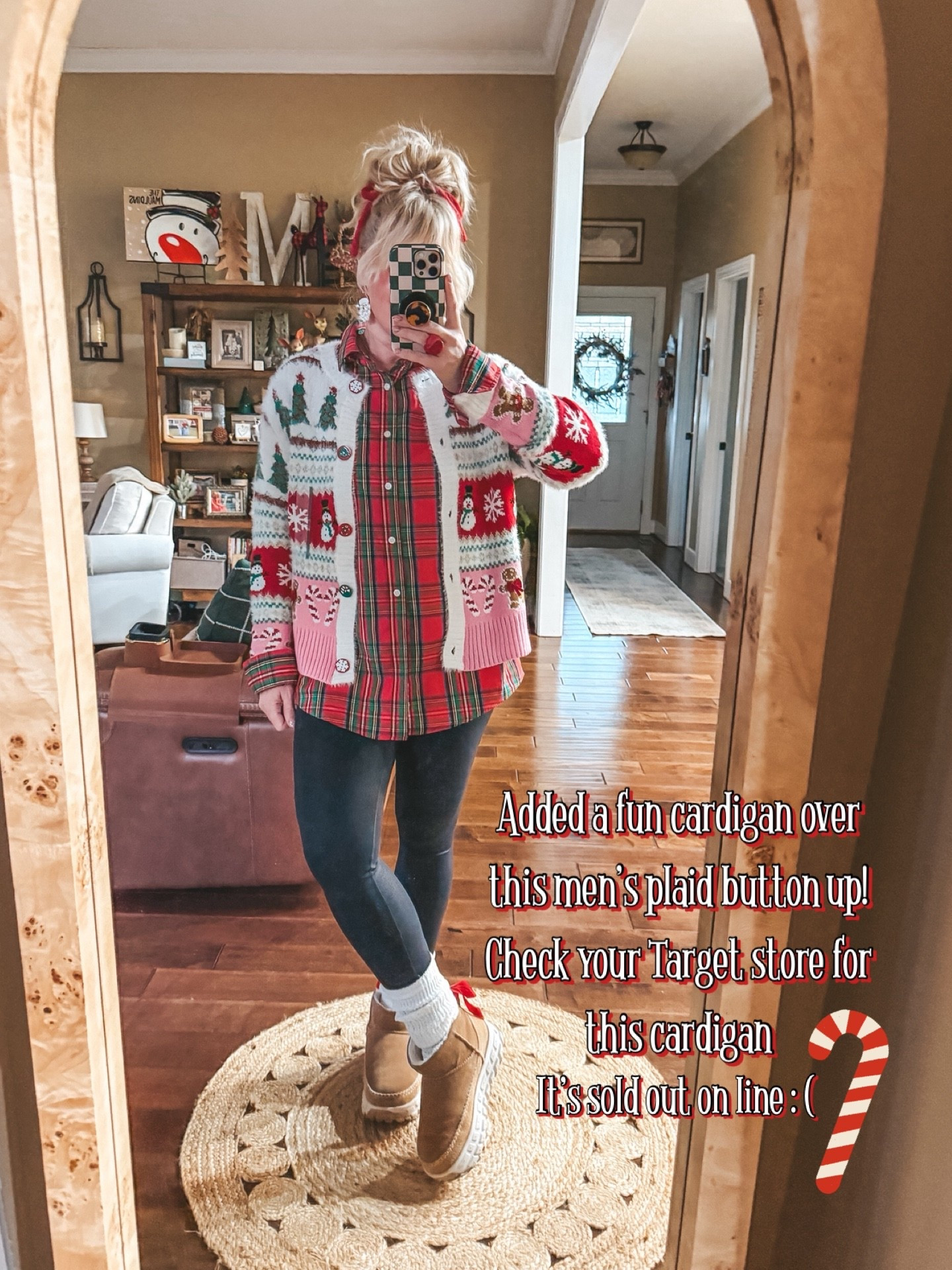 I wish this cardigan was still available but it’s sold out:( check your Target store. Add a fun Christmas cardigan over this mens button up though. So CUTE! 


#LTKHoliday #LTKOver40 #LTKFindsUnder50