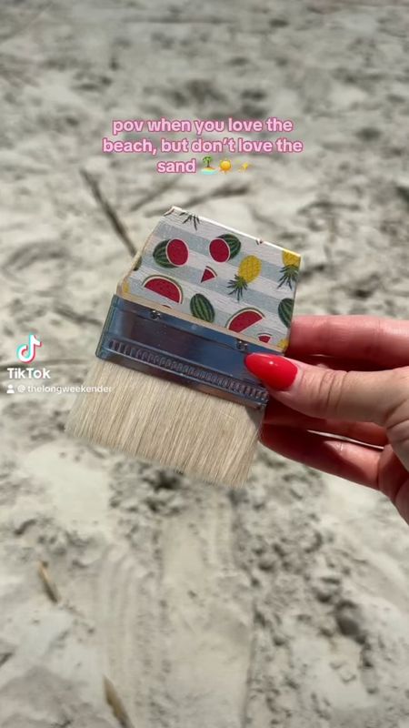 When you love the beach, but don’t love the sand - this brush easily wipes sand from your feet, water bottle and chair!

Brush, sand brush, beach finds, beach must haves, amazon find 

#LTKTravel #LTKItBag #LTKSeasonal