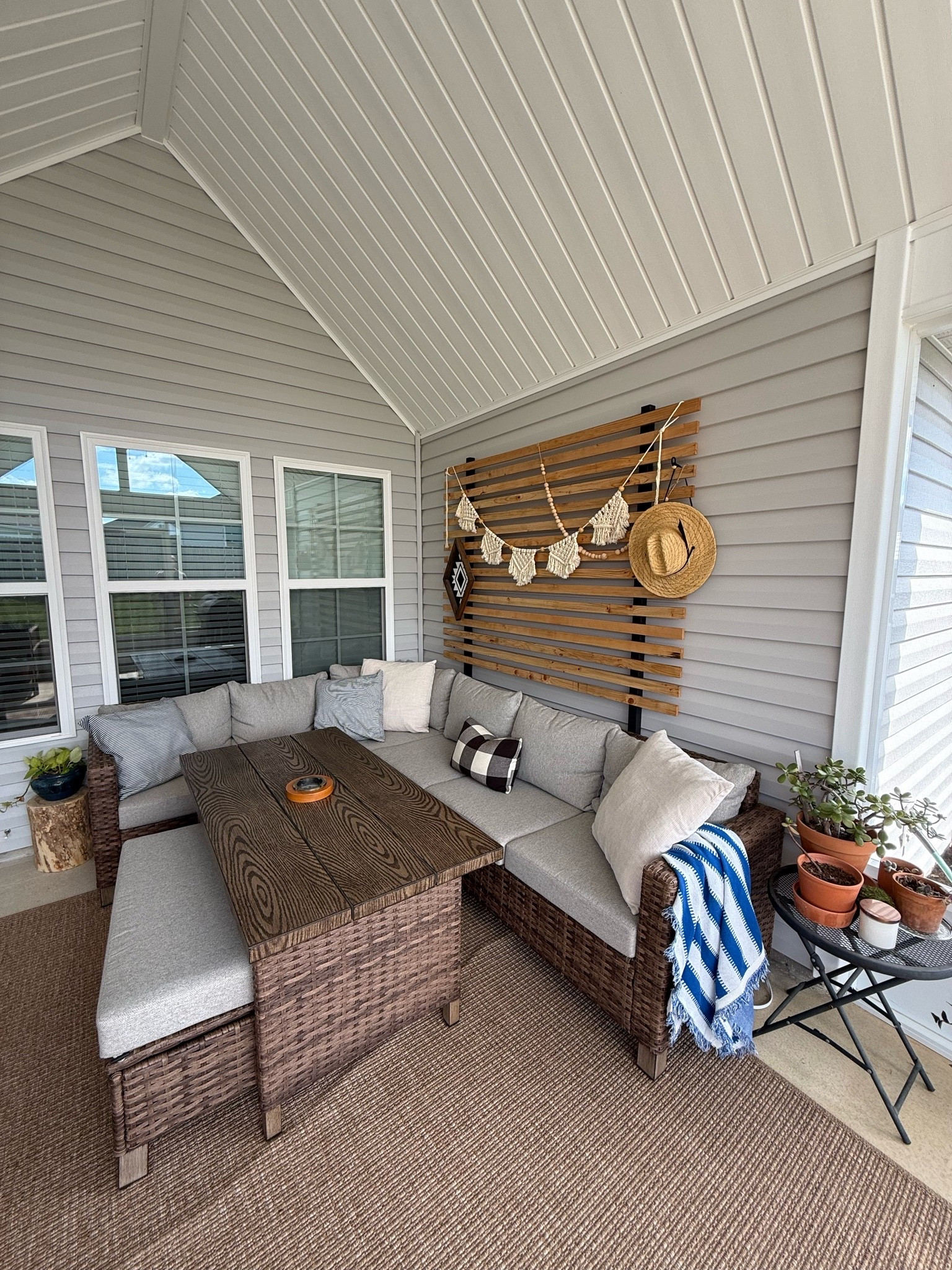 The best patio set is $100 off right now. Water repellent, storage ottoman, option for an umbrella, comfortable, and it comes with full covers for the whole set.

#LTKmomlife #LTKHome #LTKSaleAlert