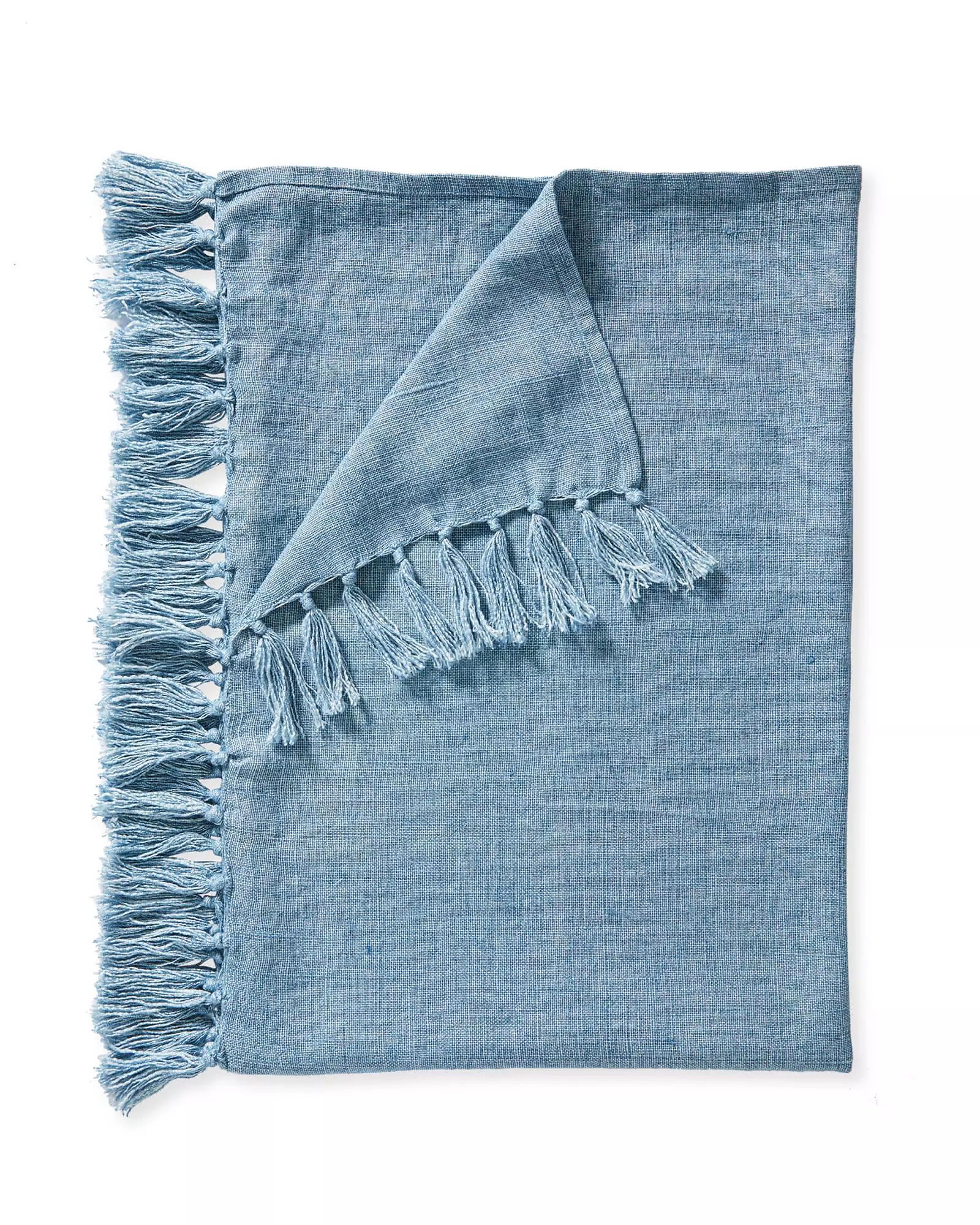 Mendocino Linen Throw | Serena and Lily