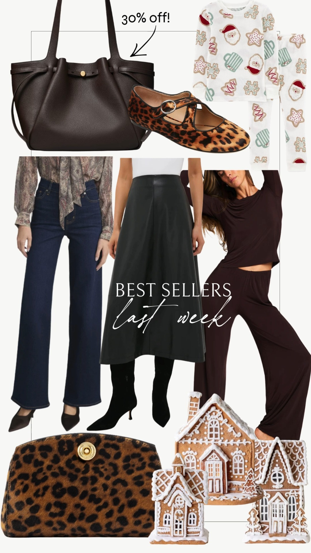 Favorites ✨ The Tory Burch bag is 30% off in all colors! I own and love all of the pieces pictured except for the loungewear—it's on my Christmas wishlist! 

 #LTKHoliday #LTKFindsUnder50 #LTKFindsUnder100