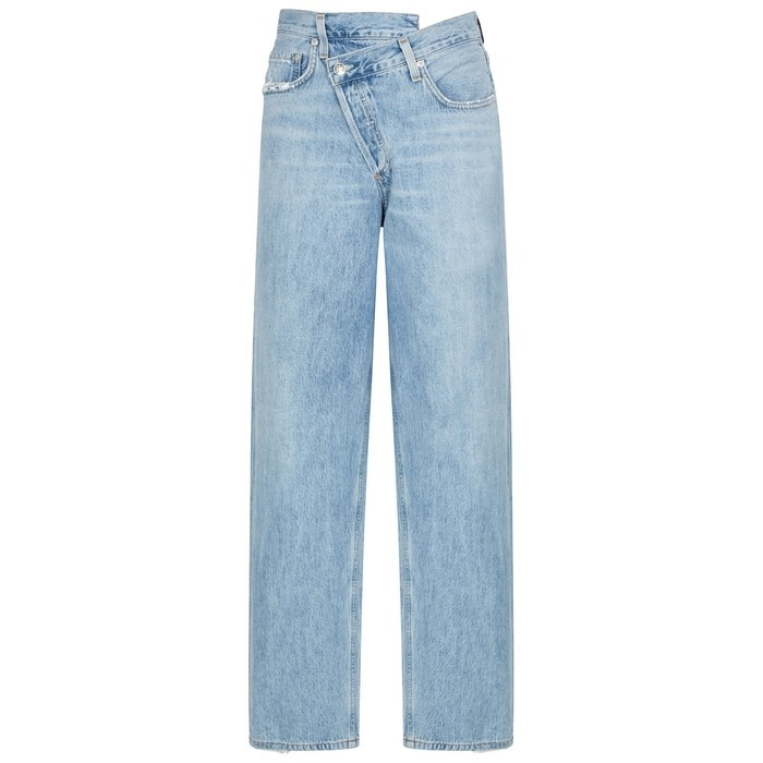 AGOLDE Criss Cross Straight-leg Jeans | Harvey Nichols (Global)
