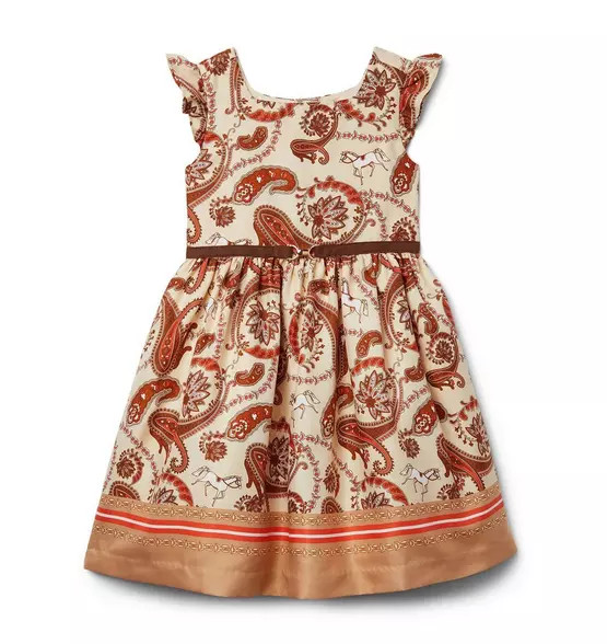 Paisley Border Print Dress | Janie and Jack