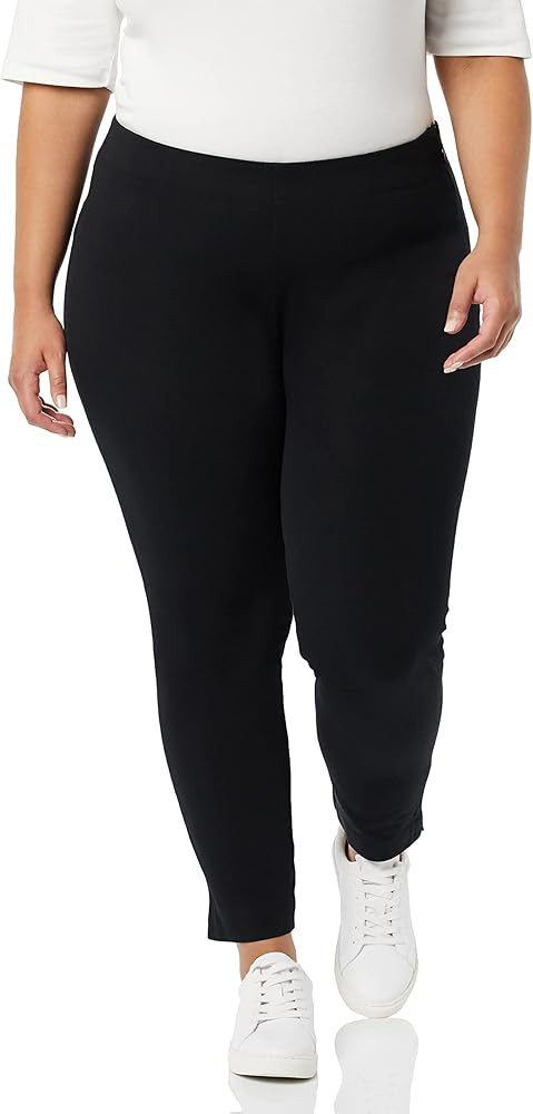 Amazon Essentials Women's Bi-Stretch Side Zip Ankle Pant (Available in Plus Size) | Amazon (US)