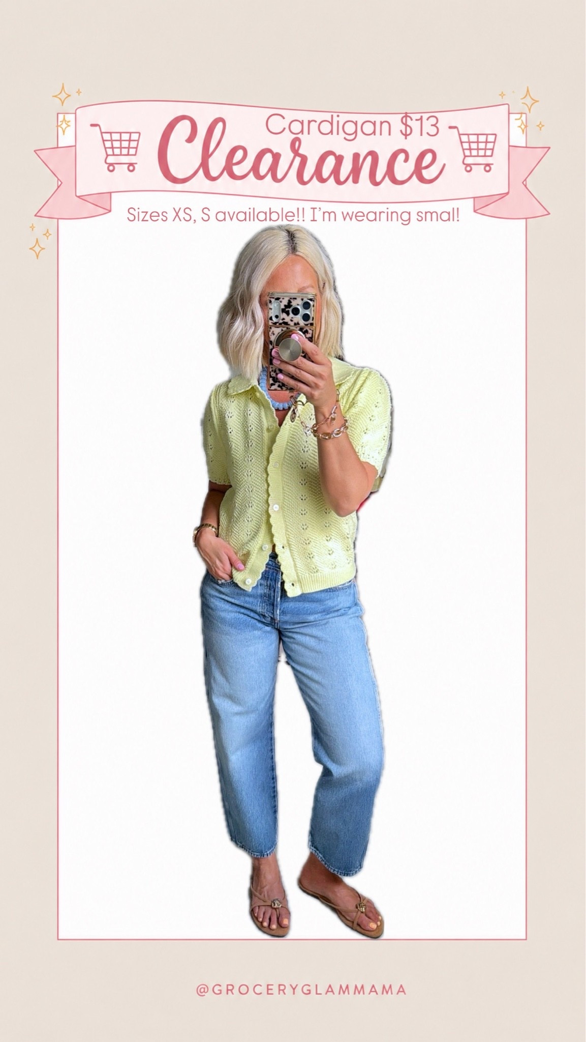Grab this adorable cardigan on clearance for only $13!!
⬇️⬇️⬇️
Cardigan small
Jeans sized up to 6

#LTKootd #LTKSaleAlert #LTKSeasonal