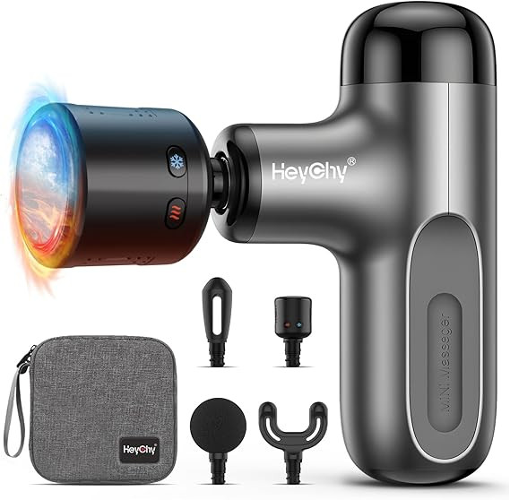 Mini Massage Gun with Heat and Cold, Deep Tissue Massage Gun, Portable Percussion Muscle Massager... | Amazon (US)