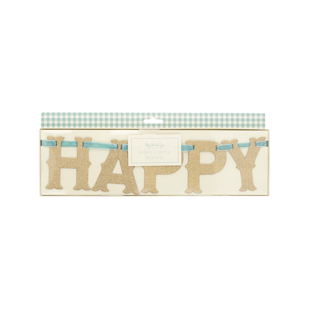 Vintage Happy Easter Glitter Banner | My Mind's Eye