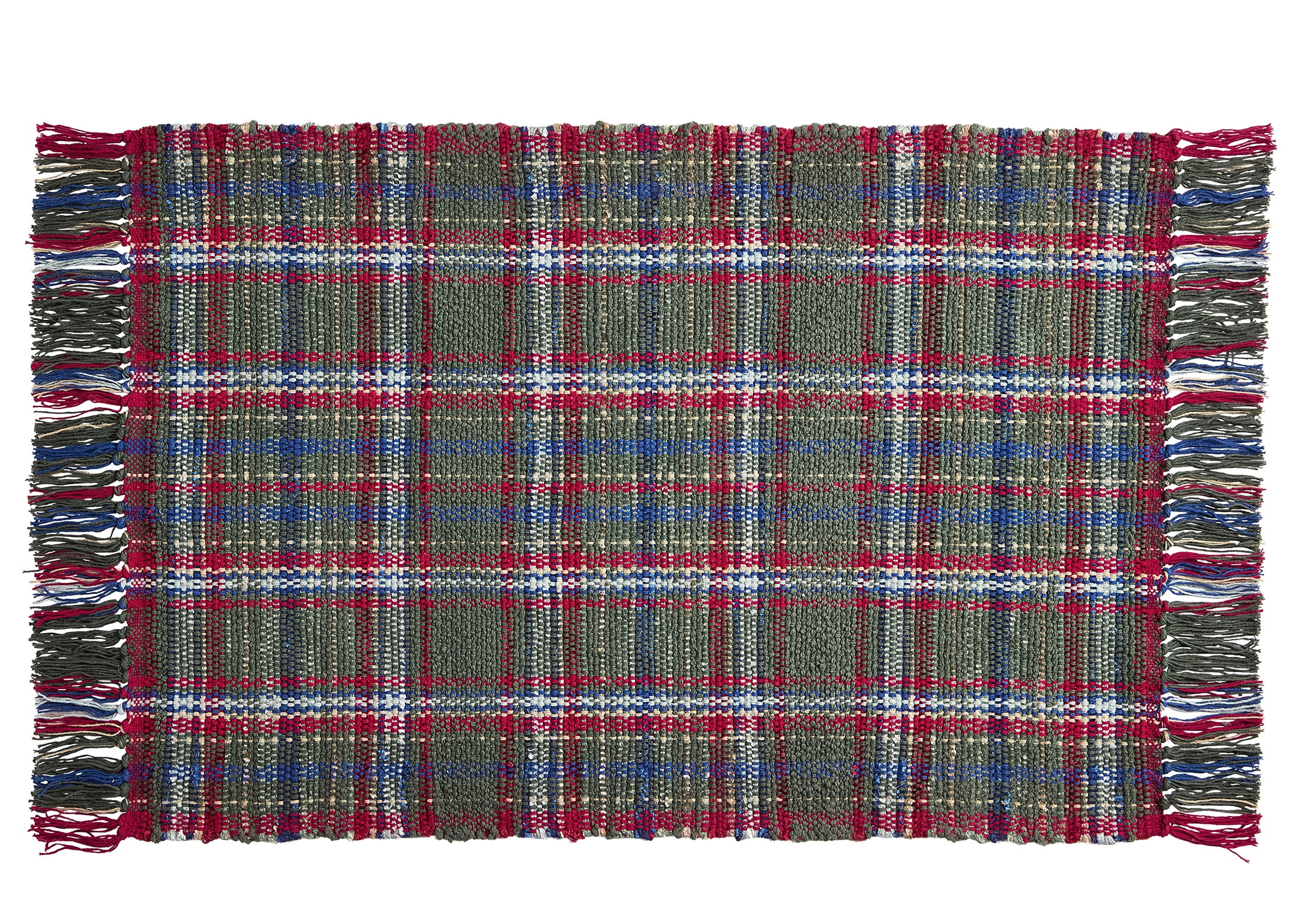 Better Homes & Gardens Green Plaid 24" x 36" Accent Rug | Walmart (US)