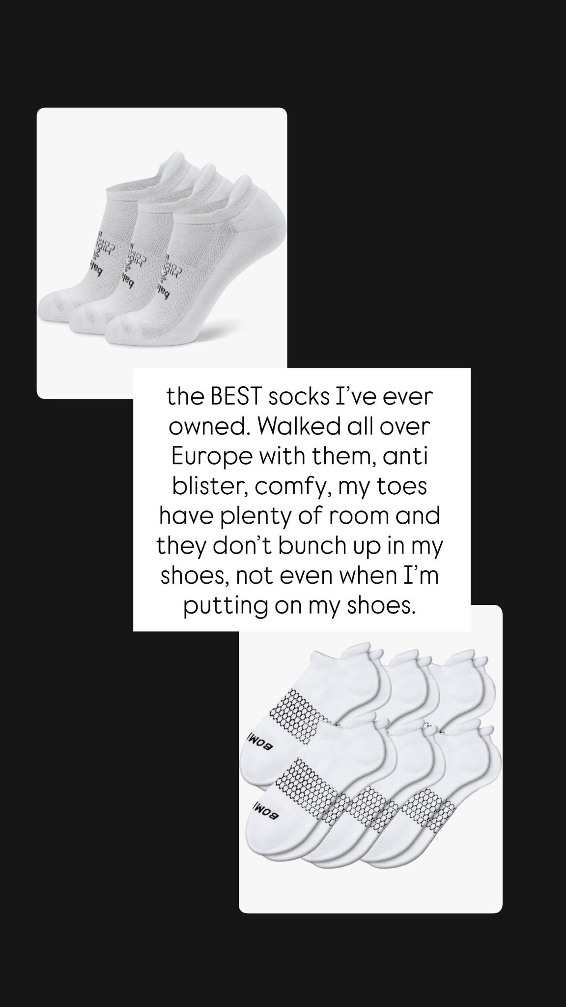 The best socks I’ve ever owned. Comfy, my toes have plenty of room, they don’t punch up in my shoes, and they are anti-blister. ￼

#LTKOver40 #LTKfitnessgoals #LTKActive